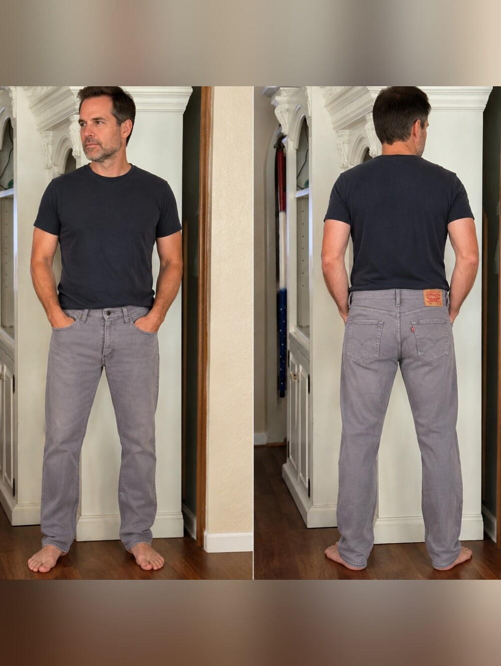 Levi's 514 Men's Grey  Straight Leg Jeans 33x32